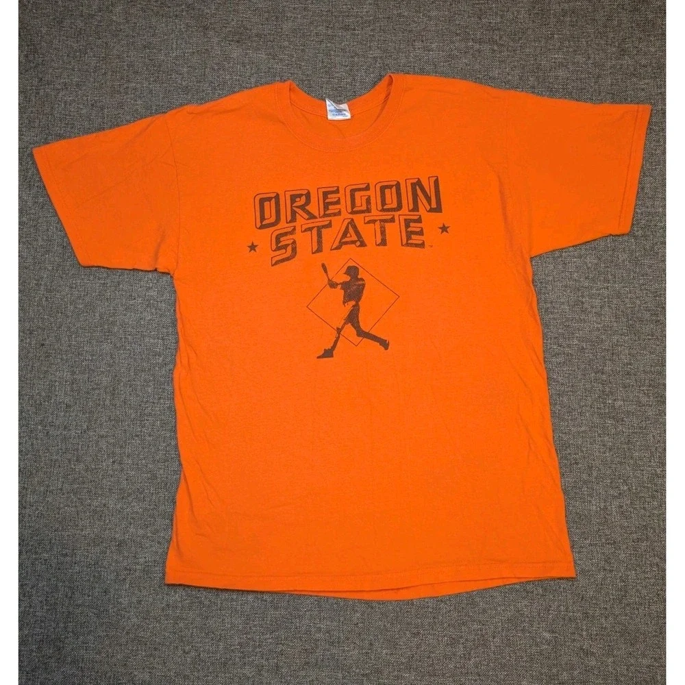 Vintage Oregon State University Beavers Baseball T Shirt Short Sleeve Mens Large